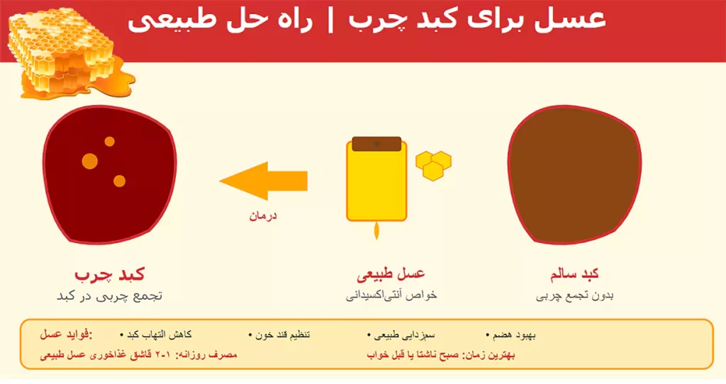 بهترین انواع عسل برای درمان کبد چرب